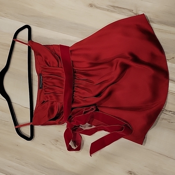 NEW! BANANA REPUBLIC Silk Strapless Fit & Flare Blouse 0. - Picture 5 of 9